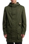 Hunter Men's Downing Coated Rain Jacket In  Green