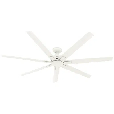 Hunter Downtown 72 In Matte White Energy Star Outdoor Fan