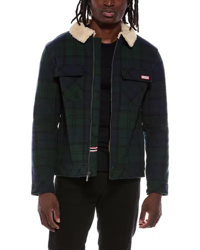 Hunter Drake Plaid Jacket In Green