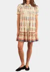 Hunter Drifter Mini Dress In Fall Floral Cream In Multi