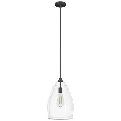Hunter Dunshire Noble Bronze With Clear Glass 1 Light Pendant