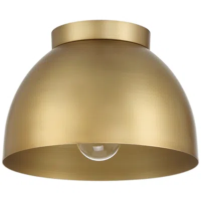 Hunter Erling Luxe Gold 1 Light Medium Flush Mount Ceiling Light Fixture