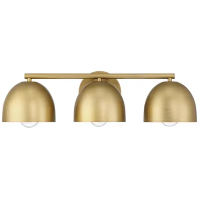 Hunter Erling Luxe Gold 3 Light Medium Bathroom Vanity Wall Light Fixture