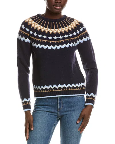 Hunter Fairisle Sweater In Blue