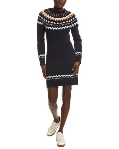 Hunter Fairisle Sweaterdress In Black