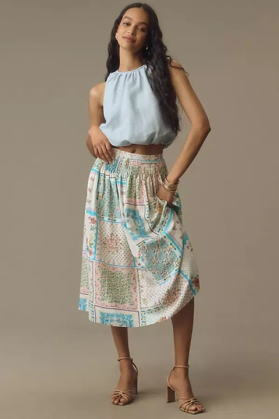 Hunter Fallon Midi Skirt In Multicolor