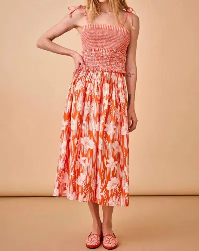 Hunter Fallon Skirt In Scarlet Lei In Multi