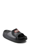 Hunter Faroe Platform Slide Sandal In Black