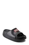Hunter Faroe Platform Slide Sandal In Black