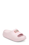 Hunter Faroe Platform Slide Sandal In Pink