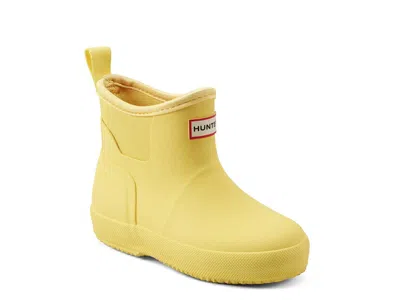 Hunter Little Kids Finley Pull On Waterproof Rain Boots 3 Yellow