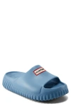 Hunter Finn Slide Sandal In Light Blue