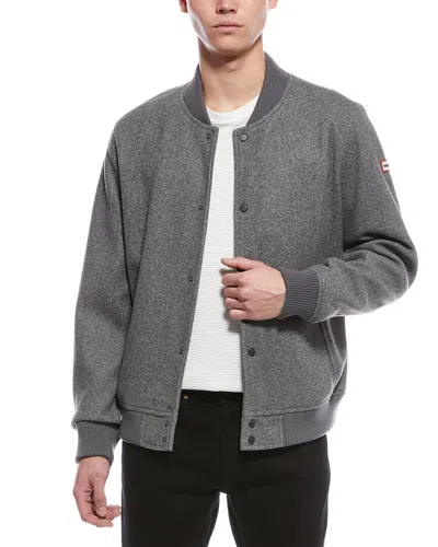 Hunter Finnley Bomber Jacket In Gray