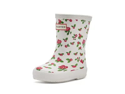 Hunter First Classic Boots (toddler/little Kid) Kids Shoes Ivory Cherry Print : 13 Little Kid M