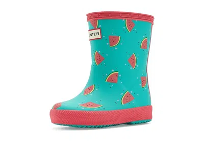 Hunter First Classic Boots (toddler/little Kid) Kids Shoes Medium Blue Watermelon Print : 8 Toddler M