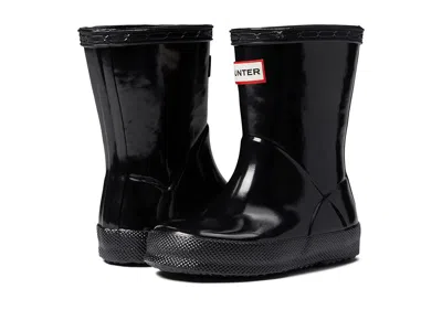 Hunter First Classic Gloss (toddler/little Kid) Kids Shoes Black : 13 Little Kid M, Synthetic