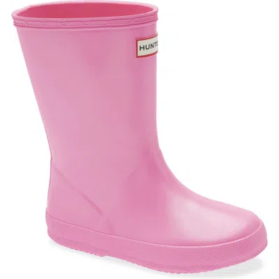 Hunter First Nebula Boots(toddler/little Kid/big Kid) Kids Shoes Rose Gold : 9 Toddler M, Rubber In Neutral