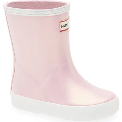 Hunter Kids'  First Classic Nebula Waterproof Rain Boot In Pink