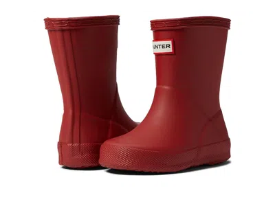 Hunter First Classic Rain Boot (toddler/little Kid) Kids Shoes Military Red : 2 Little Kid M, Rubber