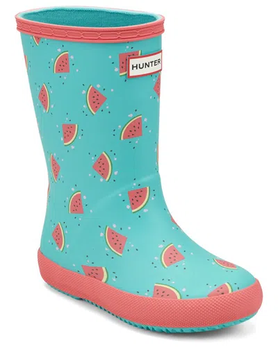 Hunter First Classic Rubber Rain Boot In Yellow