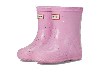 Hunter First Giant Glitter Insulated Rain Boot (toddler/little Kid) Kids Shoes Pink : 13 Little Kid M, Rubb