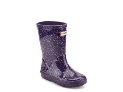 Hunter First Gnt Glitter Rain Boot Kids' In Purple