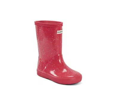 Hunter First Gnt Glitter Rain Boot Kids' In Red