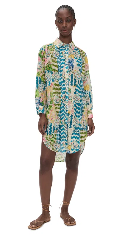 Hunter Flora Cover Up Morning Glory In Blue