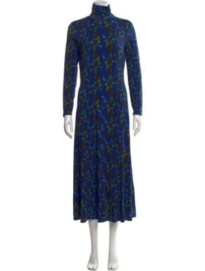 Pre-owned Hunter Floral Print Long Dress W/ Tags In Multi