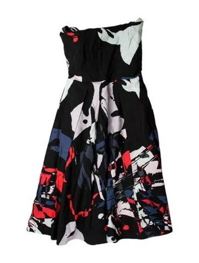 Pre-owned Hunter Floral Print Mini Dress In Blue