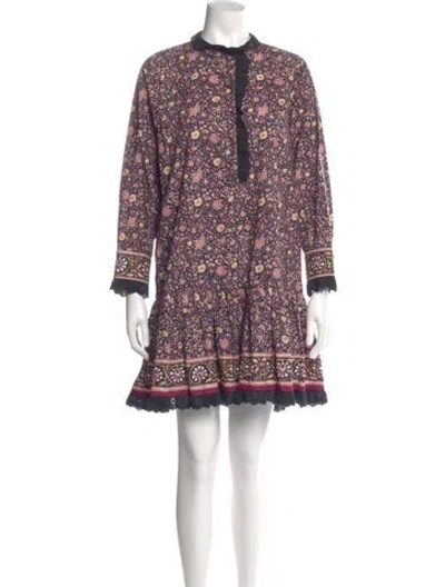 Pre-owned Hunter Floral Print Mini Dress In Multi