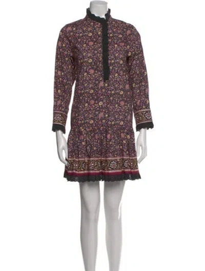 Pre-owned Hunter Floral Print Mini Dress In Multi