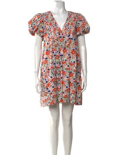 Pre-owned Hunter Floral Print Mini Dress In Multicolor