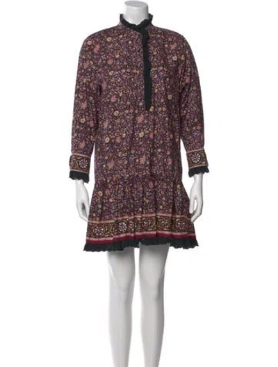 Pre-owned Hunter Floral Print Mini Dress In Pink