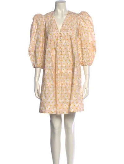 Pre-owned Hunter Floral Print Mini Dress In Pink