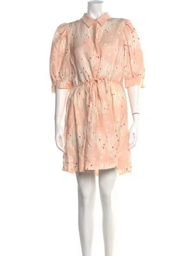 Pre-owned Hunter Floral Print Mini Dress In Pink