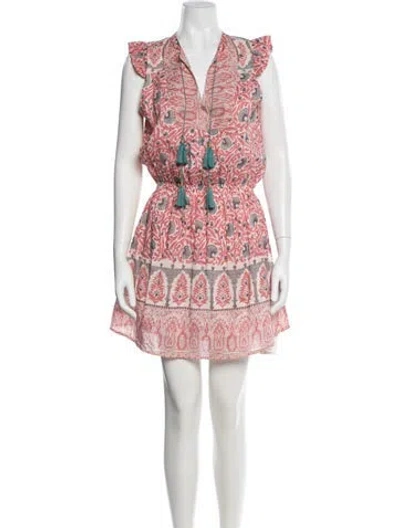 Pre-owned Hunter Floral Print Mini Dress In Pink