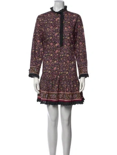 Pre-owned Hunter Floral Print Mini Dress In Pink