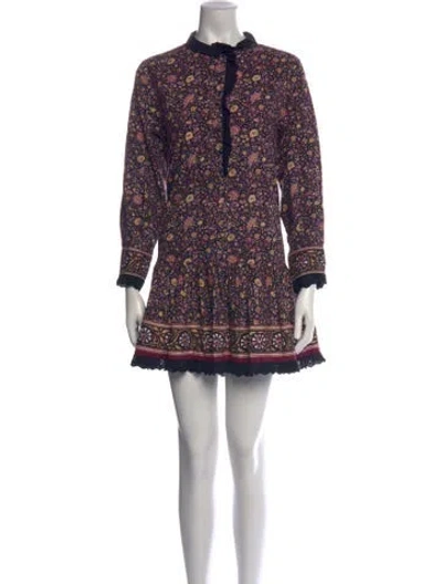 Pre-owned Hunter Floral Print Mini Dress In Pink