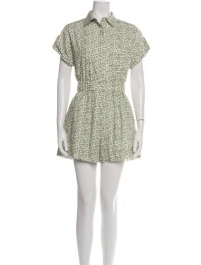 Pre-owned Hunter Floral Print Romper In Multi