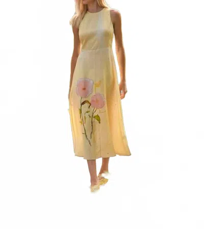 Hunter Floral Sleeveless Fit And Flare Midi Dress In Quiet Bloom In Multi