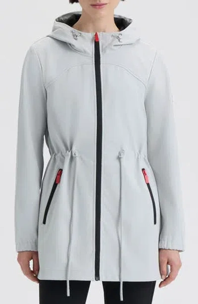 Hunter Florence Hooded Softshell Jacket In Silver Grey