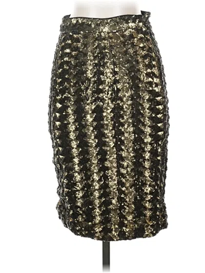 Pre-owned Hunter Formal Skirt In Gold