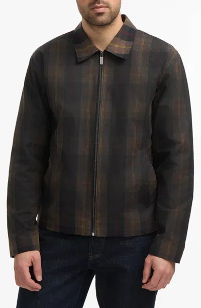 Hunter Foster Water Repellent Waxed Twill Jacket In Brown