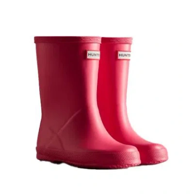 Hunter Kids' Fuchsia Waterproof Boots In Fucsia