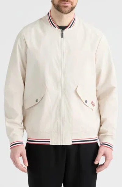 Hunter Gaston Water Repellent Bomber Jacket In White