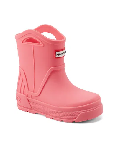 Hunter Kids' Georgey Rubber Rain Boot In Pink