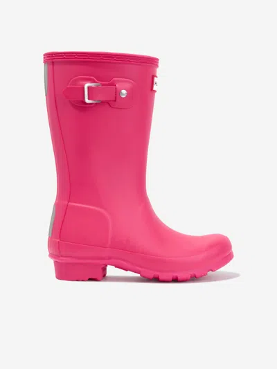 Hunter Kids' Girls Original Wellies Eu 37 Uk 4 Pink