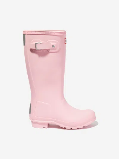 Hunter Kids' Girls Original Wellington Boots In Pink
