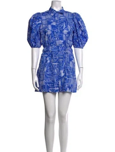 Pre-owned Hunter Graphic Print Jumpsuit In Blue